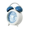 thumbnail image 2 of Twin Bell Vintage Metal Alarm Clock with Night Light for Dormitory Home Office, 2 of 5