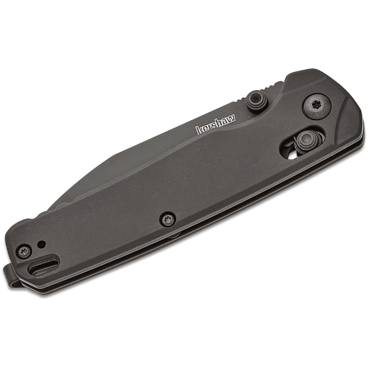 Kershaw Bel Air Manual Open DuraLock MagnaCut Reverse Tanto Blade EDC Folding Pocket Knife - Black