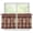 Aztec Tribal Style, variant on Burning Fire Curtain Tiers 36 inch,2 Panels Kitchen Tiers Half Window Sheer Curtains for Windows/Bathroom/Cafe/Living Room