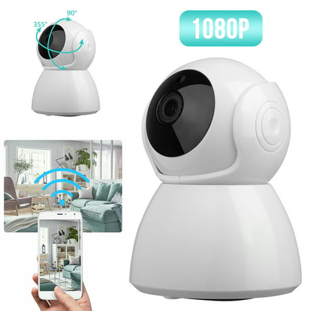 1080P IP Camera, Smart Wireless Pan/Tilt Home 2.4Ghz Wifi Security Camera, Phone APP Control, Two-Way Audio, Support 64GB TF Card(NOT INCLUDED), Cloud Storage (Best Ip Phone App)