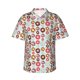 thumbnail image 1 of Fotbe Colorful Donuts Camisa Hawaiana para Hombre Unisex – Camisa Casual de Verano con Botones de Manga Corta de Algodón y Lino,XX-Large, 1 of 7