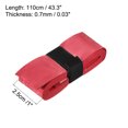 thumbnail image 3 of Unique Bargains 43.3' Non-Slip PU Tennis Racket Overgrip Tape Wraps with Hole Red 6 Pack, 3 of 7