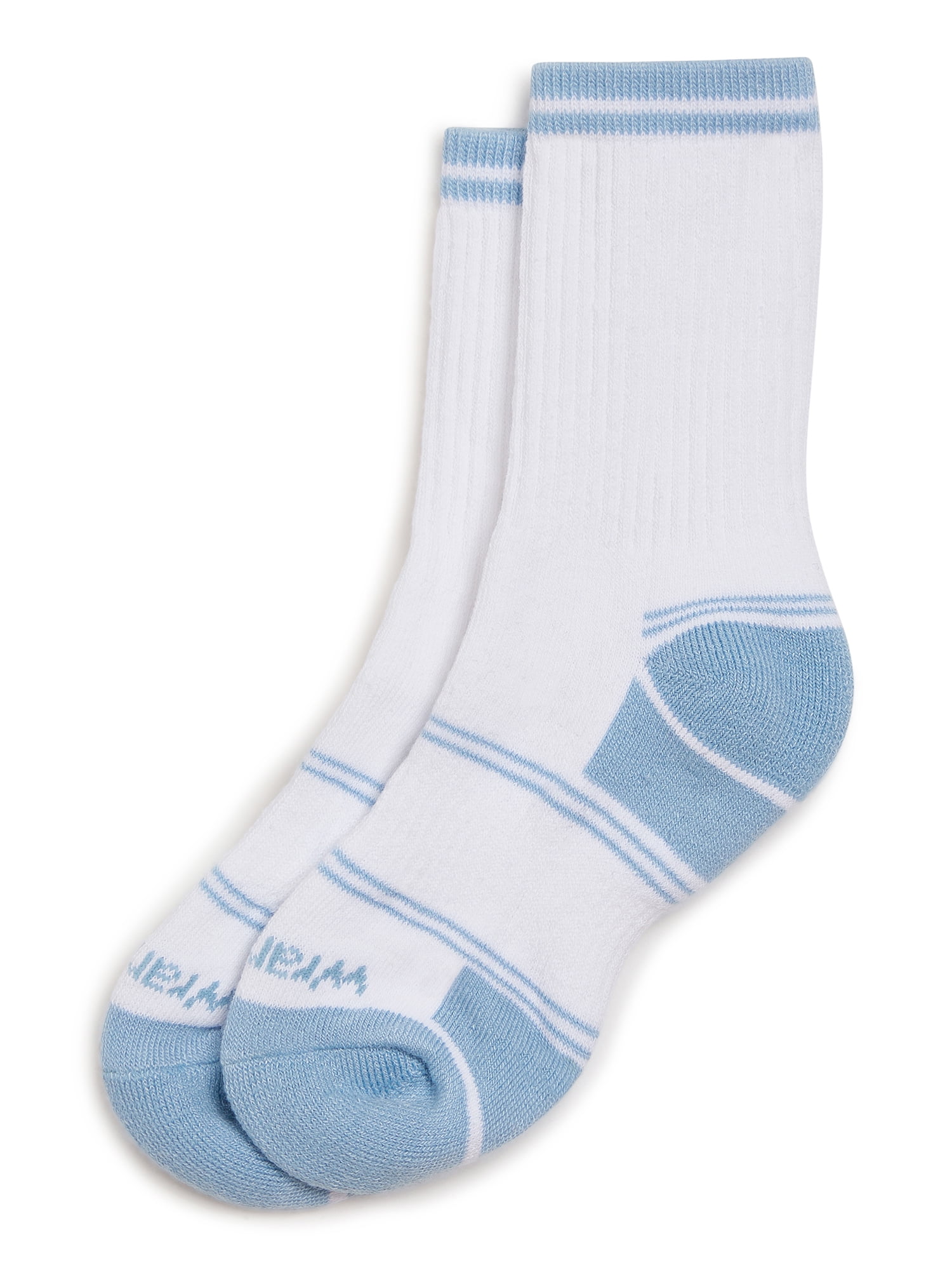 Wrangler Boys' Essentials Cool Comfort Crew Socks, Assorted Cushioned Socks for Kids, Small, 6-Pack