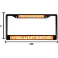 thumbnail image 3 of Tennessee NCAA Volunteers Black Metal (Set of 2) Laser Cut License Plate Frames, 3 of 6