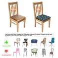 thumbnail image 5 of Pioneer Flower Seat Covers for Dining Room Chairs Set Of 4,Stretch Printed Washable Chair Seat Cover with Elastic Ties and Button,Removable Waterproof Couch Cushion Covers, 5 of 6