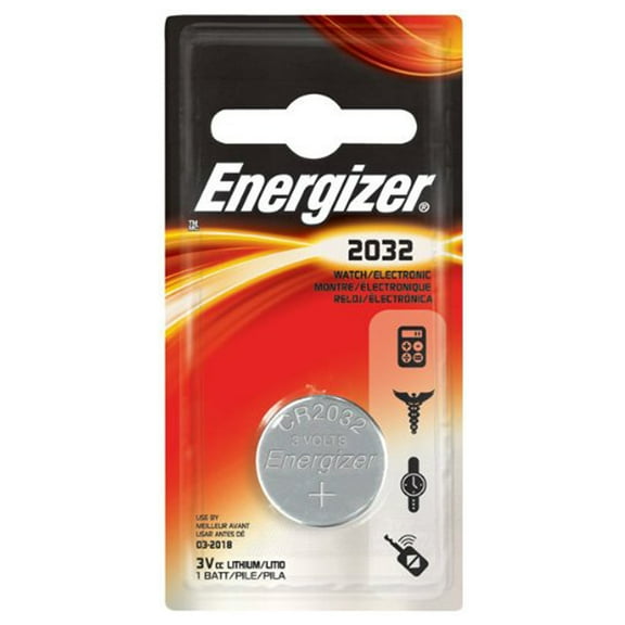 Energizer ECR2032 Lithium 3-Volt Coin Cell Battery