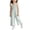 Green, variant on SERTGUTR Girls' Jumpsuit Romper Smocked Wide Leg Ruffle Strap Gingham Plaid Square Neck Casual Summer School Playground Everyday Wear