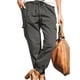 thumbnail image 3 of Pantalones cargo Nikou para mujer con cordón jogger pierna cónica diseñados para profesionales, 3 of 6
