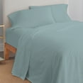 thumbnail image 4 of Color Sense 100% Cotton King Sateen, Wrinkle Resistant, Quick Dry, Soft & Smooth 4-Piece Bedsheet Set Teal, 4 of 9