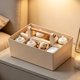 thumbnail image 5 of Desk Organizer with 8 Compartments, Plastic Makeup Organizer with Wooden Handle, Pen Holder for Desktop Storage, Desk Organization for School, Home, Office plies, 5 of 6