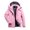 Pink, variant on qucoqpe Women's Quilted Winter Coat Warm Puffer Jacket Thicken Parka with Removable Hood