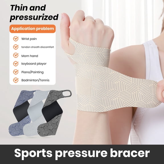 sunsanly Ultra-thin Wrist Brace Tendon Sheath Friction Reduction Elastic Wrist Wraps Hands Compression And Support Anti-sprain Wrist Guards for Fitness Enthusiasts Joint Protection