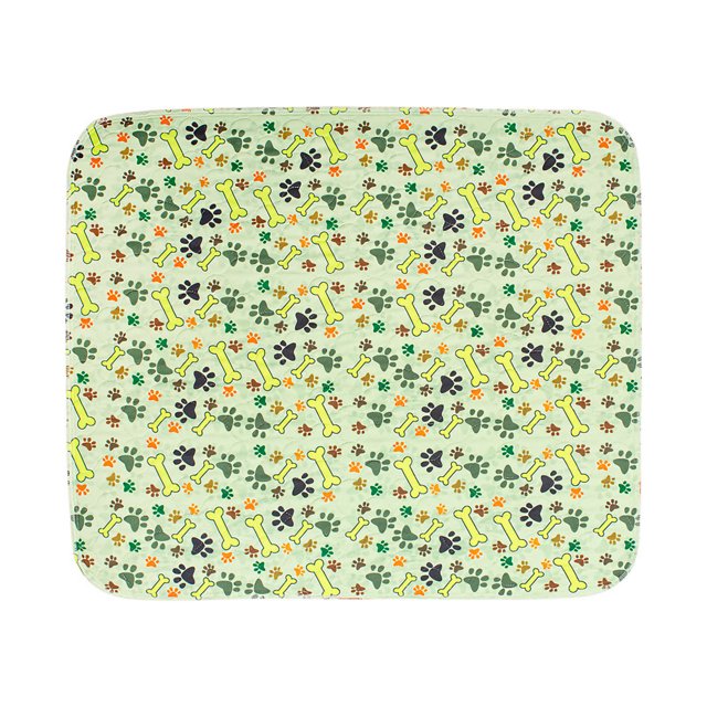 Trayknick Chien Pipi Coussin Doux au Toucher Imperméable Toile Protection Lavable Chiot Formation Tampon Animal de Compagnie Fournitures Vert M
