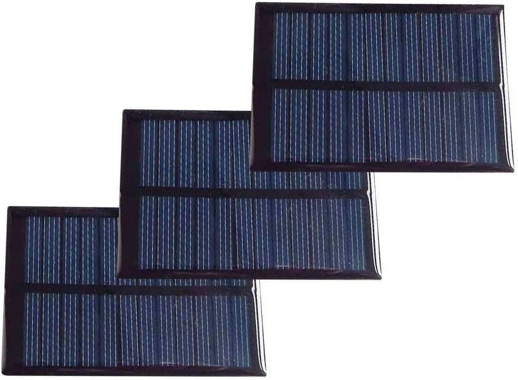 Treedix 6V 10W Polysilicon Solar Panel Glue Solar Cell Battery Charger DIY Solar Product Mini Small Solar Panel Module Kit Polycrystalline Silicon Encapsulated in Waterproof Resin (10W)