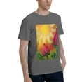 thumbnail image 2 of Bingfone Rose Psychedelic Men'S Loose Fit Short-Sleeve Pocket T-Shirt, 2 of 7