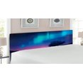 thumbnail image 2 of Fantasy Headboard, Aurora Borealis with a Tree in Arctic Region Rare Sky up View Print, Upholstered Decorative Metal Bed Headboard with Memory Foam, King Size, Blue Purple, by Ambesonne, 2 of 4