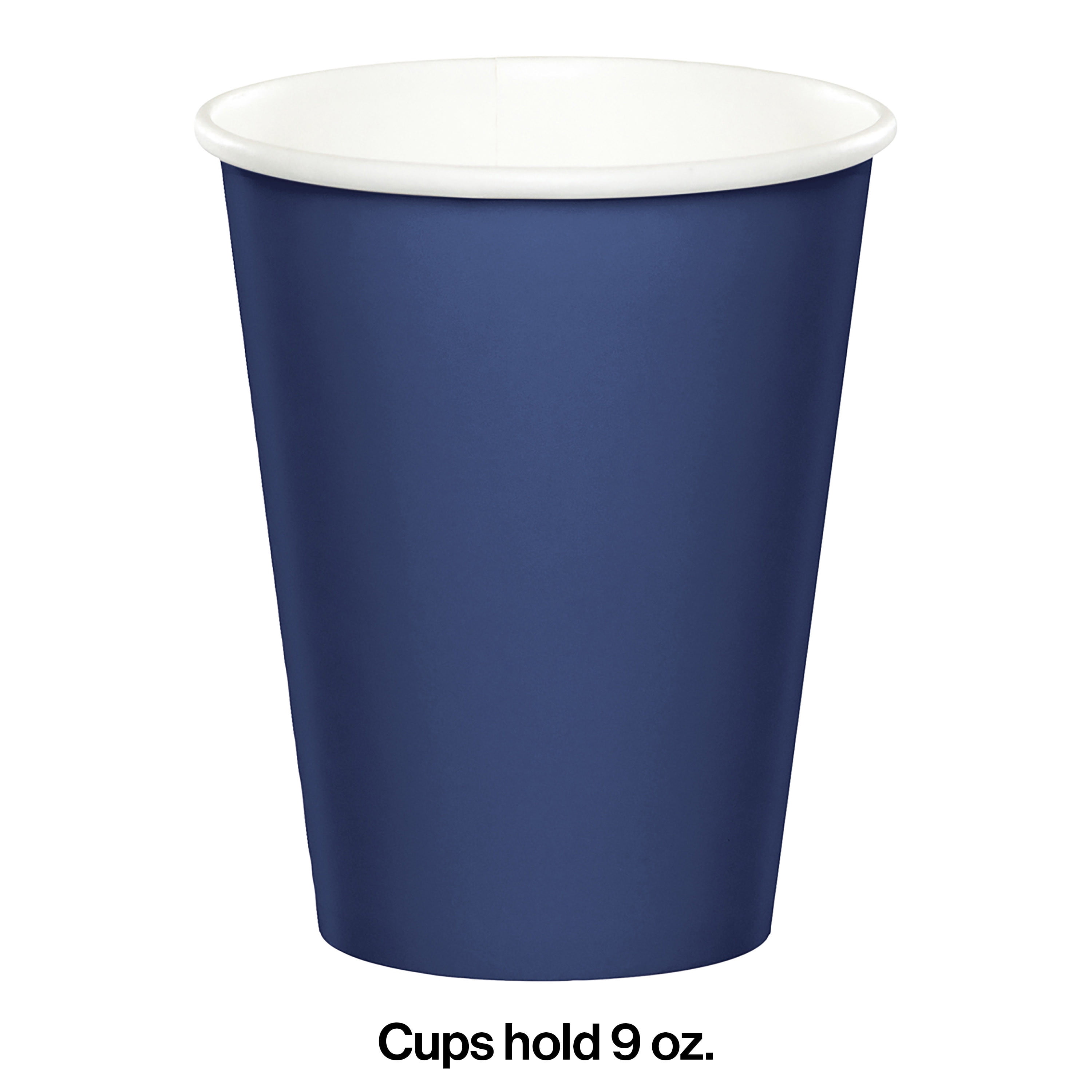 Navy Blue 9 oz Cups 72 Count for 72 Guests