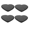 thumbnail image 4 of WEUVEB 4Ud Posavasos Retro Corazón Negro Antihumedad Para Restaurantes Y Hogar, 4 of 6