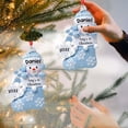 thumbnail image 4 of 2 adornos colgantes para de Navidad de muñeco de nieve, carteles colgantes/decoración acrílica de Navidad/espejo retrovisor para coche, colgante Azul Macarena Colgante colgante, 4 of 8
