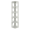 thumbnail image 1 of 5 Tier Corner Bookcase, White - 12 x 12 x63.75 in., 1 of 1