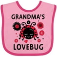 thumbnail image 3 of Inktastic Valentine's Day Grandma's Lovebug Girls Baby Bib, 3 of 4