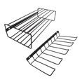 thumbnail image 1 of Floating Tool Holder,  Cutting Stable Structure Wall Mount Organizer Rack Easy Installation Space Saving 110lb Load Capacity Multifunctional  for Workshop, 1 of 8