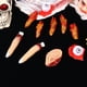 thumbnail image 5 of 10 piezas de accesorios de Halloween sangrientos, aterradores y espeluznantes, juguetes de broma para fiestas de terror (5 dedos oscuros cortados, combinación de ojos y orejas), 5 of 5