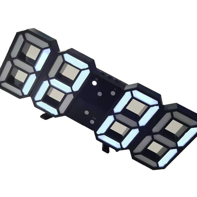 Reloj despertador de pared digital Nikou Reloj de pared LED 3D