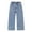 Blue-2765, variant on KIDSCOOL SPACE Baby Girls Boys Jeans, 12M-5T Little Kids Ribbed Waist With D-rings Denim Pants,Light Blue,2-3 Years