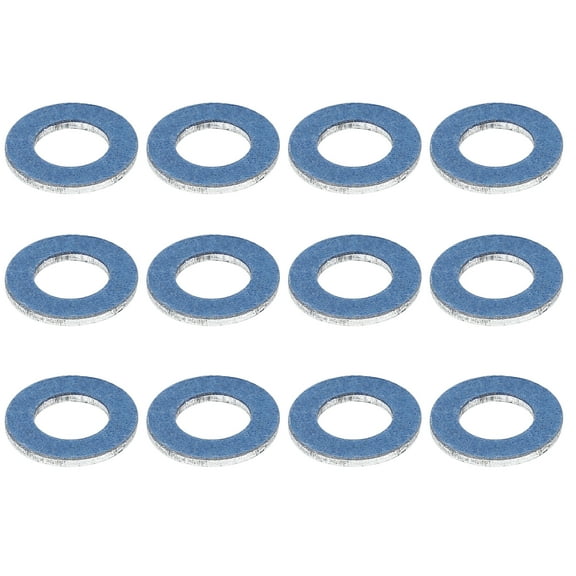 Unique Bargains 12pcs Durable M12 Blue Oil Drain Plug Gaskets Replacement for Toyota 90430-12031