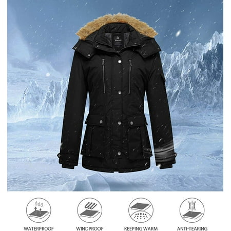 Women S Quilted Winter Coat Warm Puffer Jacket Thicken Parka With Removable Hood Canada Women S Quilted Winter Coat Warm Puffer Jacket Thicken Parka With Removable Hood Dddede Other Large, Women S Winter Coat With Detachable Hood