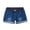 Blue, variant on Women's Maternity Jean Shorts Solid Color High Waist Distressed Cuffed Hem Denim Shorts Summer Casual Loose Short Pants with Pants