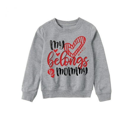 

DAETIROS Soft Cute Print Family Matching Christmas Beach Parent-child clothing Gray