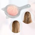 thumbnail image 6 of 1pc Women Cat's Ears Air Cushion Hair Brush for Straight Curly Hair Silver Tone ABS TPR, 6 of 6