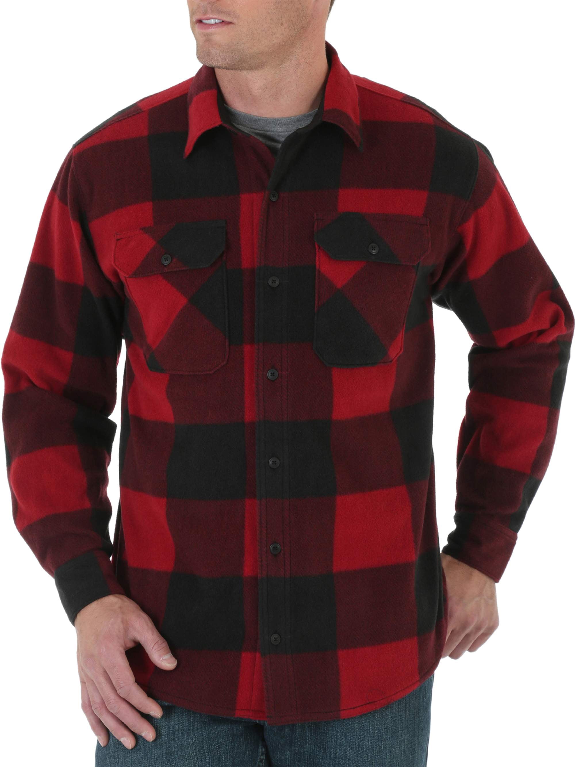 Big Men's Long Sleeve Fleece Shirt