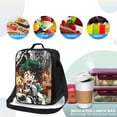 thumbnail image 5 of My Hero Academy Lunch Bag Anime Lunch Tote Bag Reusable Insulated Lunch Box Portable Lunch Bento Box For College Work Office Picnic 10.5*8*4.5 Inch, 5 of 8