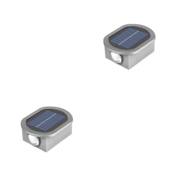 Cateissary Lámpara de pared con energía solar ecológica: inalámbrica de larga duración Luz fría y cálida LED impermeable para exteriores Type3 NO3