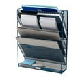 thumbnail image 5 of Mind Reader 5-Tier Vertical File Storage, Desktop Organizer, Wall Mount, 12.75"L x 4"W x 16"H, Turquoise, 5 of 5