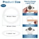 thumbnail image 3 of Uxcell Paquete de 2 Anillos Goof para Luces Empotradas de 6", 6.3" ID 8.3" OD Anillo de Recorte de Acero Duradero Montaje Flush Blanco Mate, 3 of 6