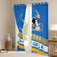 thumbnail image 3 of Erosebridal Football City Curtains for Living Room,American Football Sport BlackoutCurtains Set of 2 (42x84),Los Angeles Curtains and Drapes (42x84),Stylish Bedroom Decor, 3 of 7