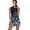 Blue White Flower, variant on Camouflage Hunting Leaf Athletic Dress Active Exercise Workout Sports Athletic Dresses Stand Collar Breathable Quick-Dry Stretch Designed for Tennis