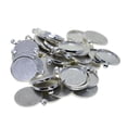 thumbnail image 6 of 50 Pcs Round Pendant Tray Metal Bezel Cabochon Retro Pendant Craft Set for DIY Photo Pendants, 6 of 10