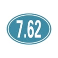 thumbnail image 1 of Oval 7.62 Sticker Decal Die Cut - Self Adhesive Vinyl - Weatherproof - Made in USA - Many Color and Sizes - ero nato 762, 1 of 6