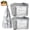20PCS, variant on 2026 New Aluminum Foil Sealing Bags for Freezer, Resealable Vacuum Zipper Pouches with Label & Zip Lock, Stand Up Airtight Food Storage Bags for Vegetable Fruit Meat Snacks