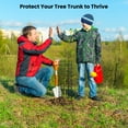 thumbnail image 5 of Tree Trunk Protector, 12 Pcs Metal Tree Guards Trunk Protector with Glove & Metal Stakes & Zip Ties, 6 Pack Mesh Tree Bark Protector, Plant Protectors from Deer Animals Mowers Trimmers, 5 of 10