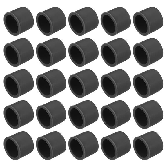 25pcs Auto RCA Port Duct Covers Caps Plugs Protector for DVD VCD TV Auto Video RCA Male Plug, Black