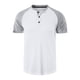 thumbnail image 1 of pstuiky camisetas de hombre, Camisa de hombre de color liso, manga corta, con solapa y manga corta ropa de hombre xl, 1 of 7