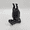 Black-A, variant on Hippo Bookends, Heavy Resin Acrobatic Hippo Bookends Ends, for Bookshelf Home Office Desk Decor, Funny Hippopotamus Gifts for Book Lovers