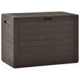 thumbnail image 1 of vidaXL Coffre de Rangement de Jardin Brun 78x44x55 cm, 1 of 4