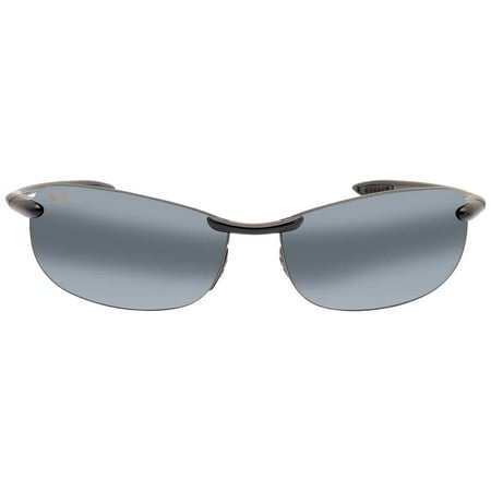 Maui Jim Makaha Grey Oval Unisex Sunglasses 405-02 65